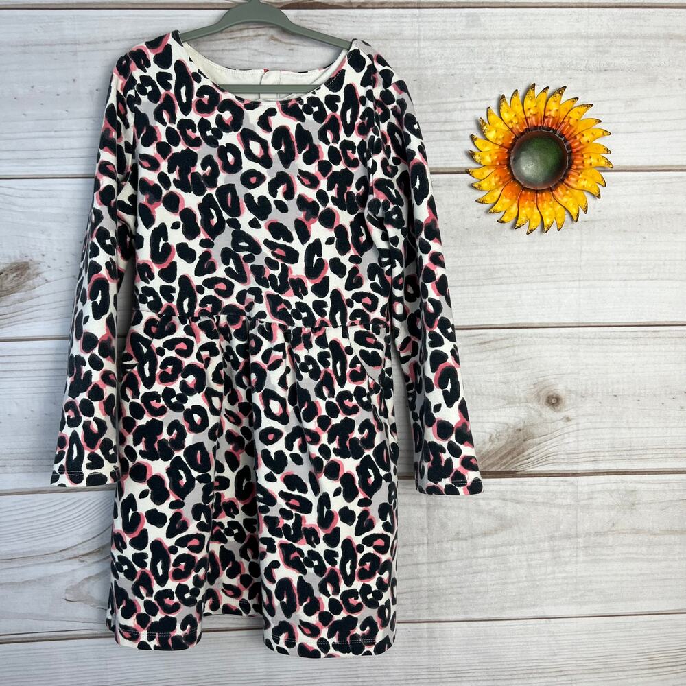 Gymboree Girls Leopard Print Long Sleeve Dress Size‎ 8